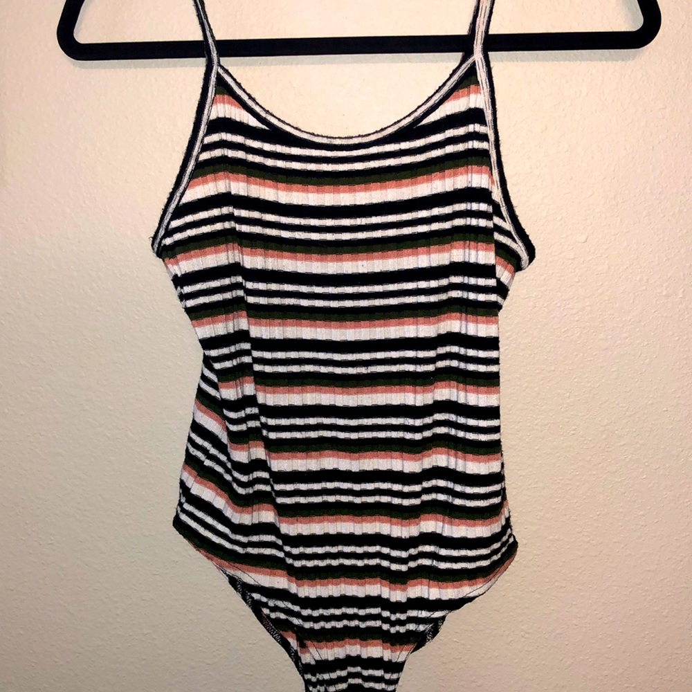 Forever 21 striped bodysuit